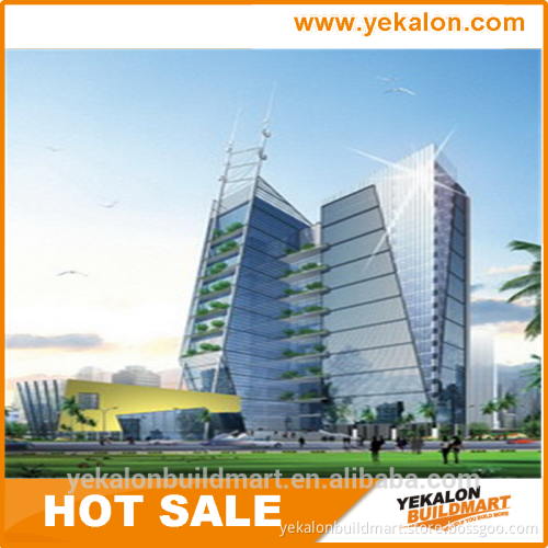 Yekalon curtain wall system 2015 hot sale artistic hidden framing interior wall paneling